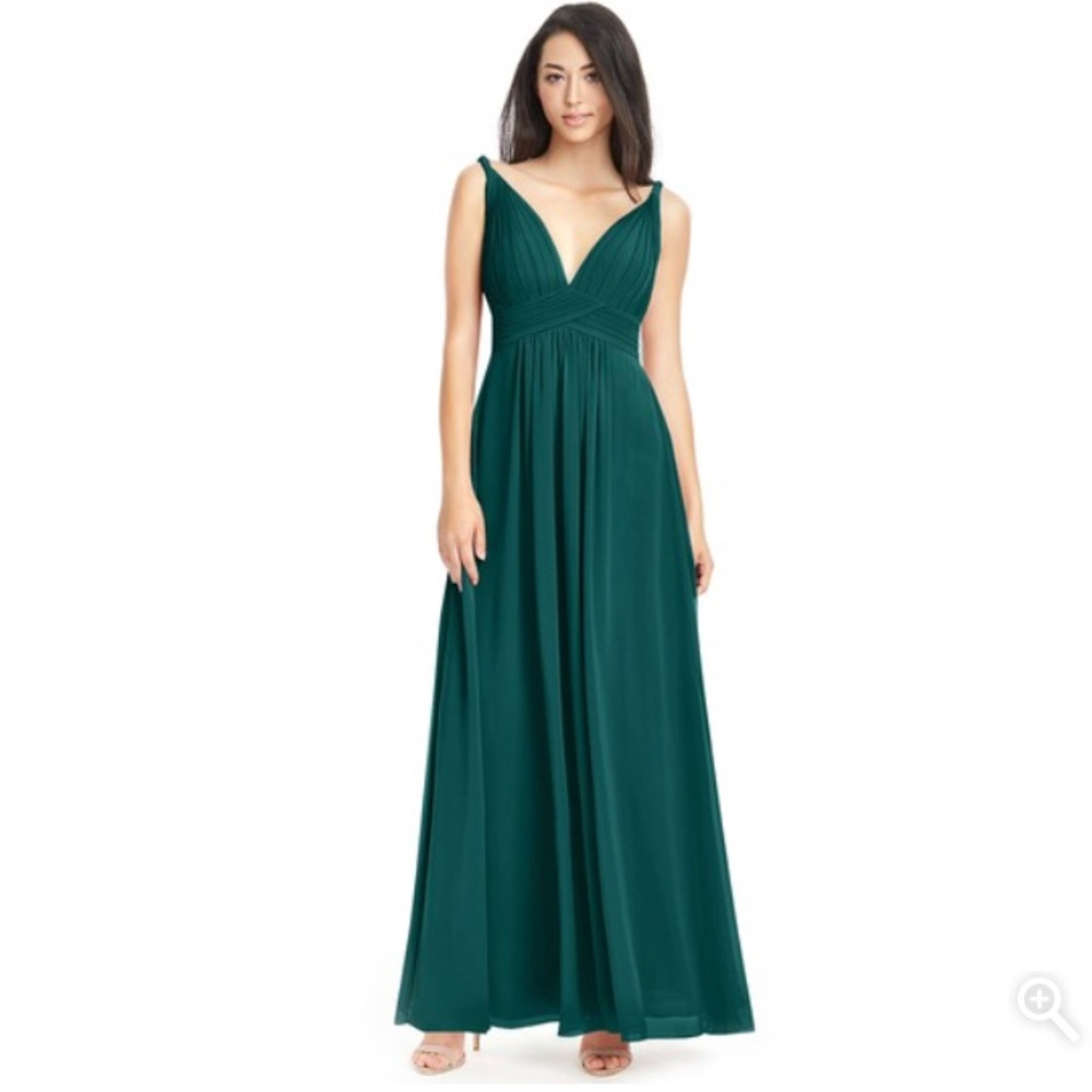 Size 8 Azazie Maren Peacock Bridesmaid Dress